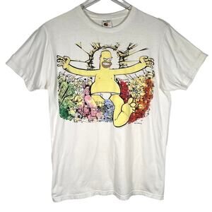 Bay Island Sportswear 2009 Matt Groening O'Mighty Homer T-Shirt M/L Short Sleeve